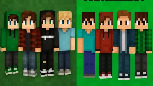 Скриншот 1 — HD Boys skins for minecraft