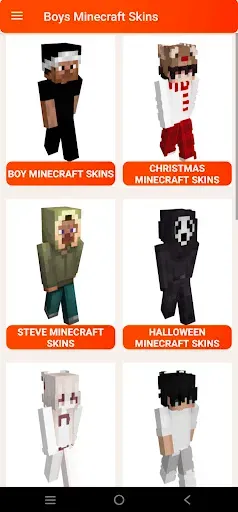 Скриншот 3 — HD Boys skins for minecraft