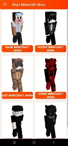 Скриншот 4 — HD Boys skins for minecraft