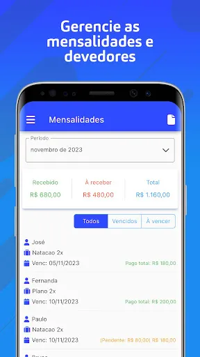 Скриншот 4 — MinhaAgenda Turmas Pilates