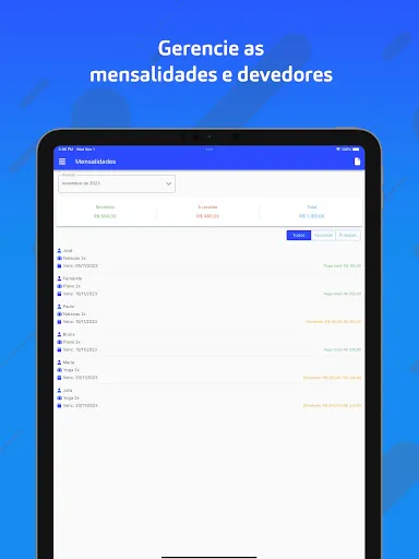 Скриншот 8 — MinhaAgenda Turmas Pilates