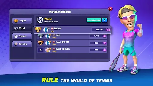 Скриншот 4 — Mini Tennis: Perfect Smash