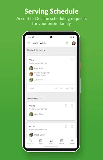 Скриншот 1 — Planning Center Services