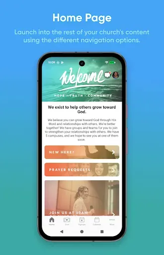 Скриншот 1 — Church Center App