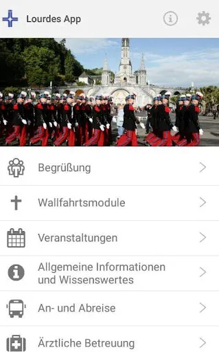 Скриншот 1 — Lourdes App