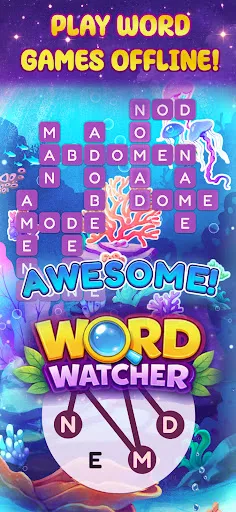 Скриншот 1 — Word Watcher - Crossword Games