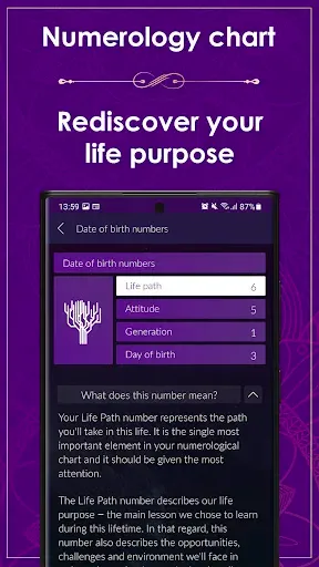 Скриншот 2 — Numerology Rediscover Yourself