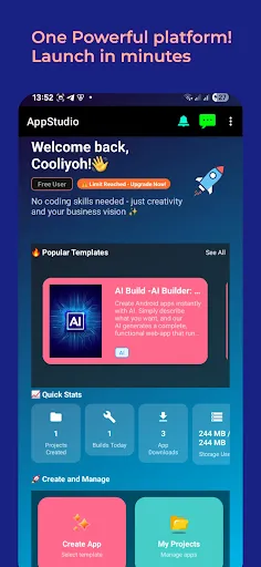 Скриншот 1 — AppStudio-Android App Builder
