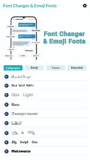 Скриншот 1 — Font Installer - Change Fonts