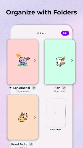Скриншот 2 — Miuu Note: Cute Diary Journal