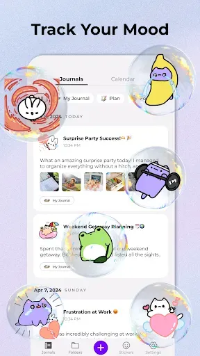 Скриншот 5 — Miuu Note: Cute Diary Journal