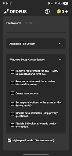 Скриншот 4 — DROFUS - ISO 2 USB