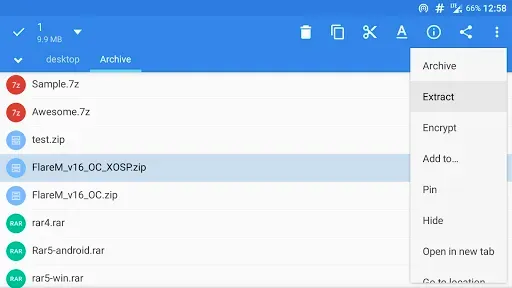 Скриншот 4 — MiX Archive (MiXplorer Add-on)