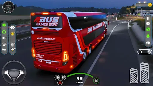 Скриншот 1 — Автобус Вождение Автобус Игры