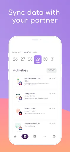 Скриншот 6 — Baby Tracker: Feeding & Sleep