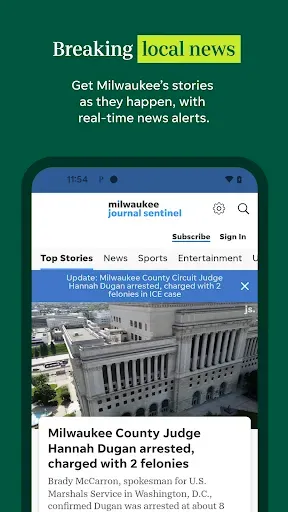 Скриншот 1 — Milwaukee Journal Sentinel