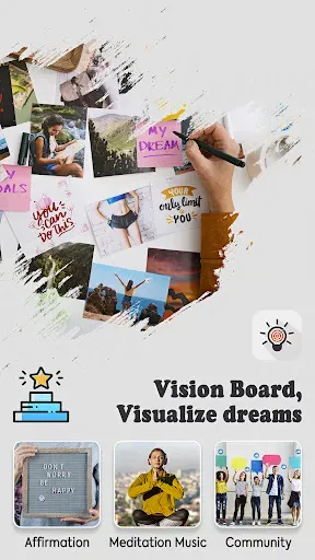 Скриншот 1 — Vision Board Maker: MoodBoard