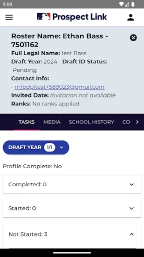 Скриншот 3 — MLB Draft Prospect Link