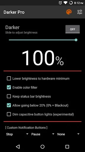 Скриншот 1 — Darker (Screen Filter)