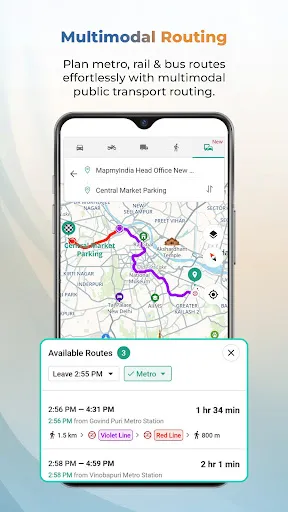 Скриншот 1 — Mappls MapmyIndia Maps, Safety