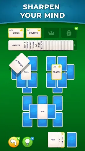 Скриншот 1 — Word Solitaire: Card Sort