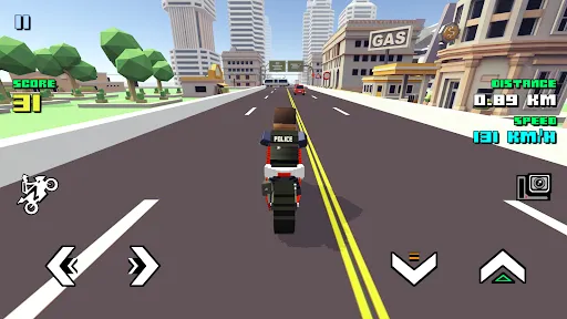 Скриншот 1 — Blocky Moto Racing - мотоциклы