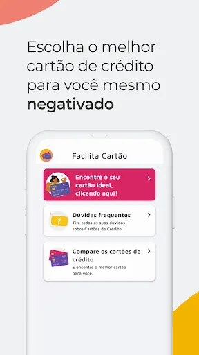 Скриншот 1 — Cartão de Crédito: Negativados