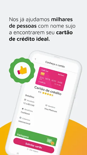 Скриншот 2 — Cartão de Crédito: Negativados