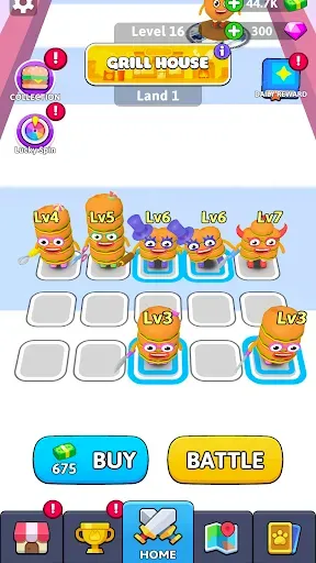 Скриншот 1 — Foodie Runner: Merge & Run