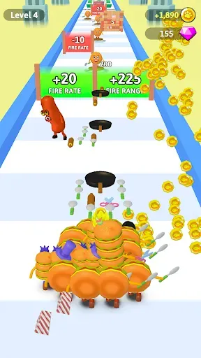 Скриншот 4 — Foodie Runner: Merge & Run