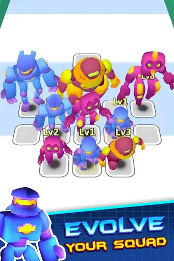 Скриншот 1 — Roborush: Merge & Run