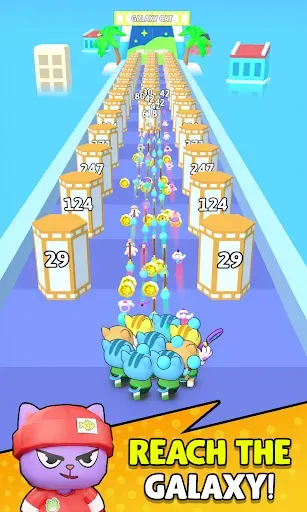 Скриншот 3 — Cat Runner 3D: Crowd Up
