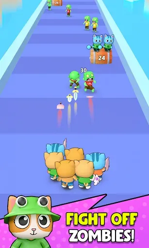 Скриншот 6 — Cat Runner 3D: Crowd Up