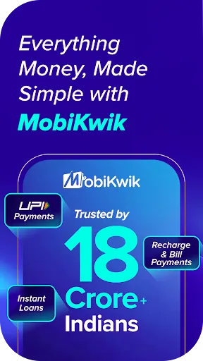 Скриншот 1 — MobiKwik: Loans, UPI & Wallet