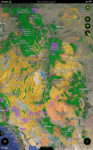 Скриншот 7 — BaseMap: Hunting Maps and GPS