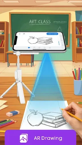 Скриншот 1 — AR Sketch&Draw: Learn Drawing