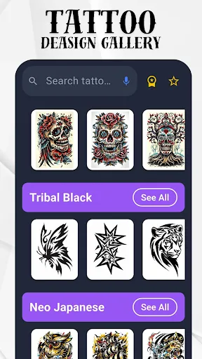 Скриншот 1 — AR Draw&Trace Tattoo
