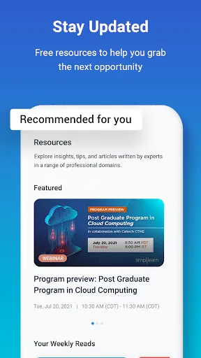 Скриншот 3 — Simplilearn: Online Learning