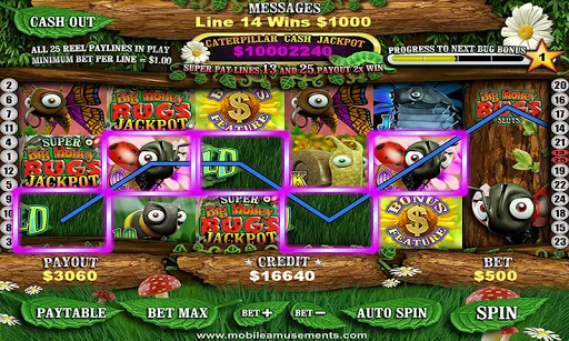 Скриншот 1 — Big Money Bugs Slots
