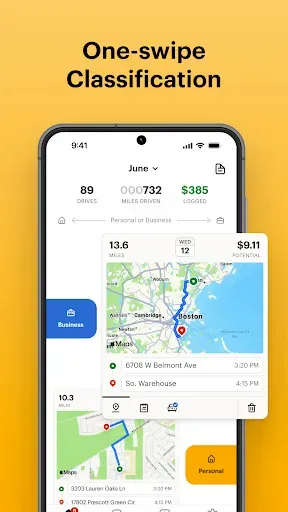 Скриншот 3 — Mileage Tracker & Log - MileIQ