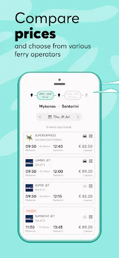 Скриншот 3 — Ferryhopper - The Ferries App