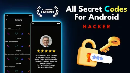 Скриншот 1 — Секретные коды Android