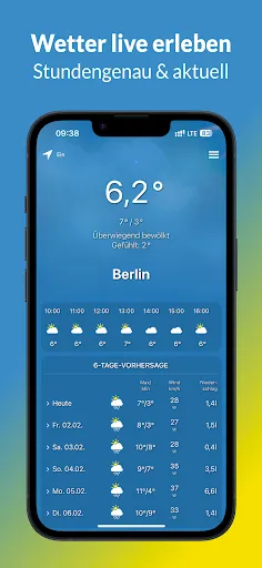 Скриншот 1 — Wetter & Radar - Mobilewetter