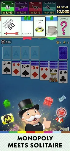 Скриншот 1 — MONOPOLY Solitaire: Card Game