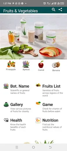 Скриншот 1 — Fruits & Their Benefits