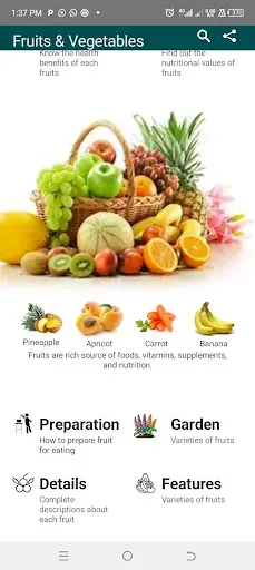 Скриншот 2 — Fruits & Their Benefits