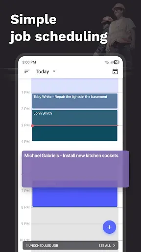Скриншот 1 — FieldVibe: Job scheduling app