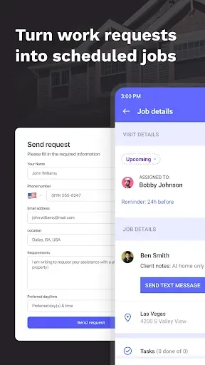 Скриншот 3 — FieldVibe: Job scheduling app