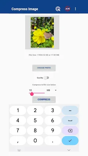 Скриншот 2 — Compress Image Size In kb & mb