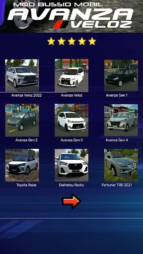 Скриншот 1 — Mod Bussid Mobil Avansa Velos